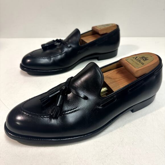 EUC Crockett & Jones Cavendish Tassel Loafer Black Calf England UK 9 / US 10 - Picture 5 of 12
